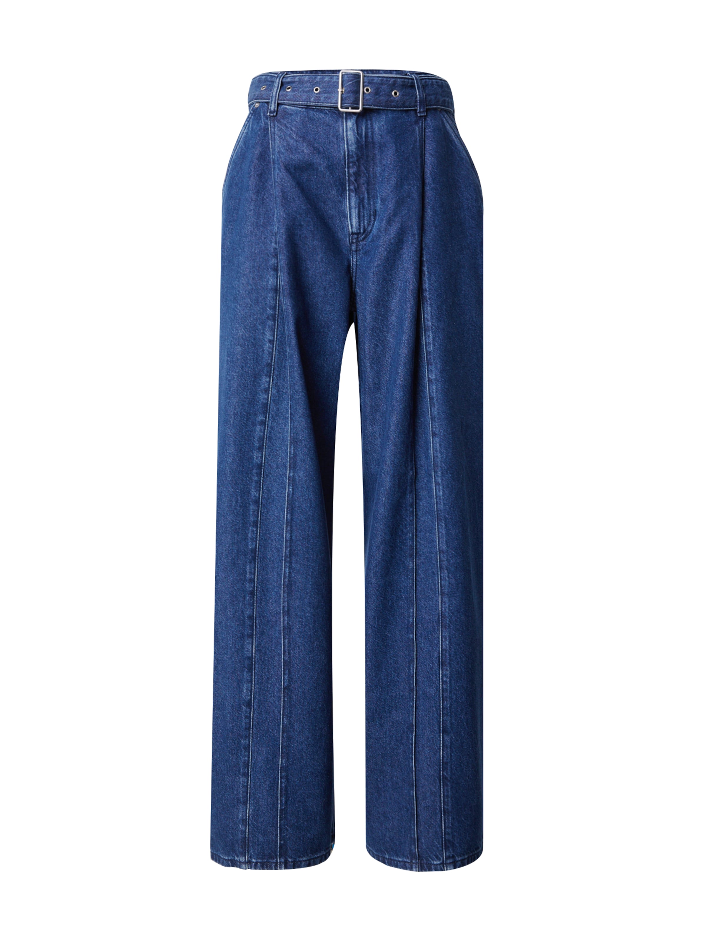 & Other Stories Široký strih Plisované rifle - Modrá: predná strana