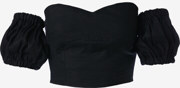 KAN - Blusa 'MALABAR' em preto: frente