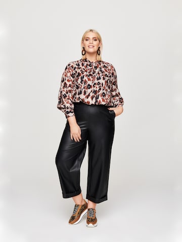 Rock Your Curves by Angelina K. Blouse in Brown