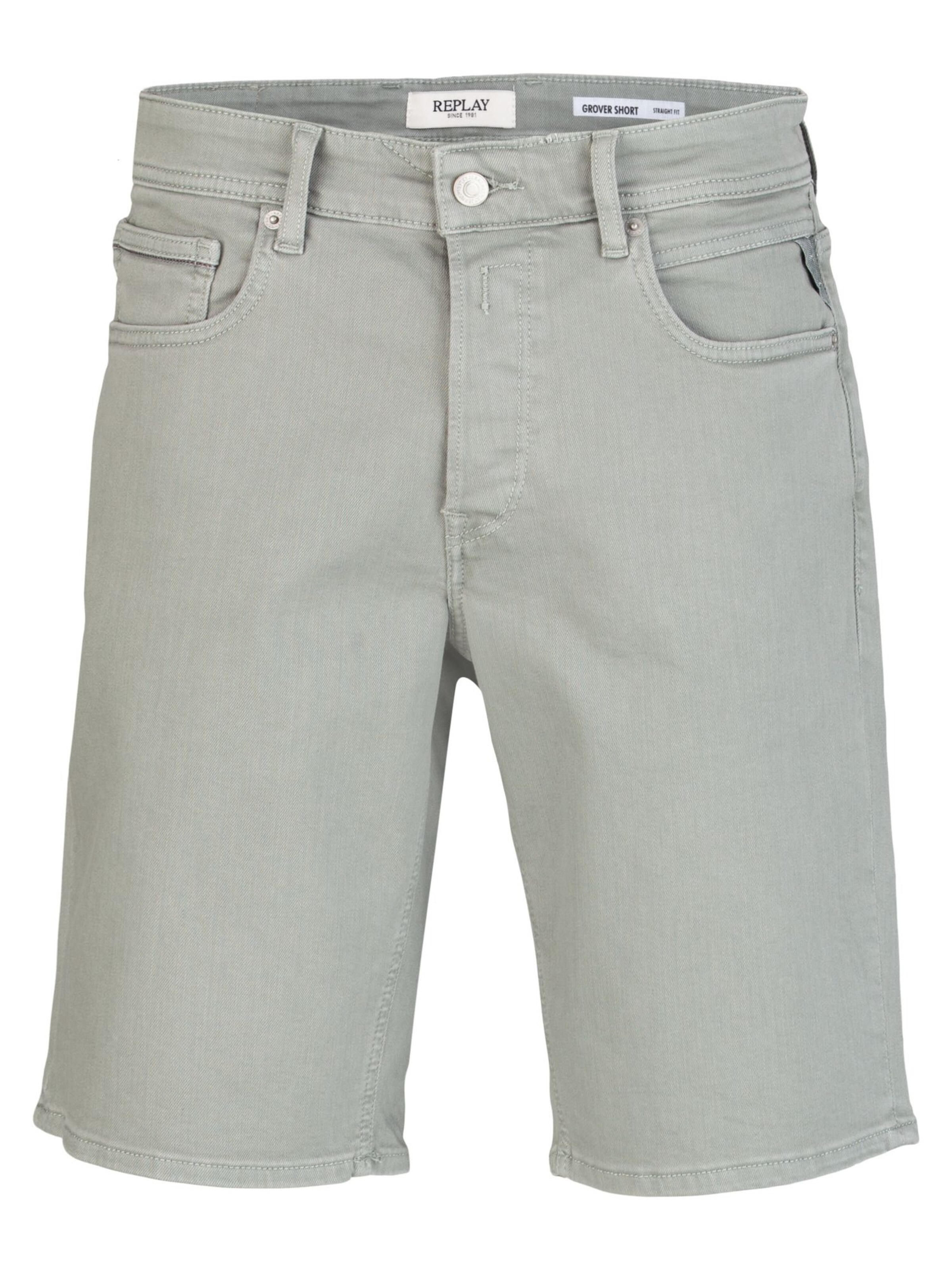 REPLAY Shorts in grey denim, Produktansicht