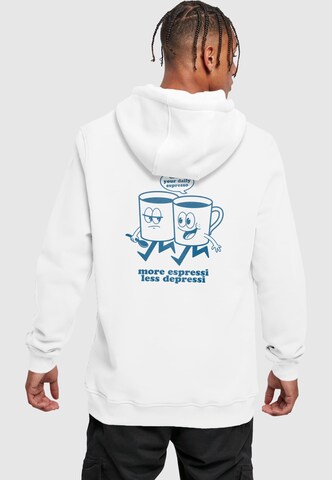 Mister Tee Свитшот 'More Espressi' в Белый: спереди