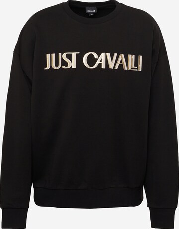 Just Cavalli Sweatshirt 'SOHO' in Black: front