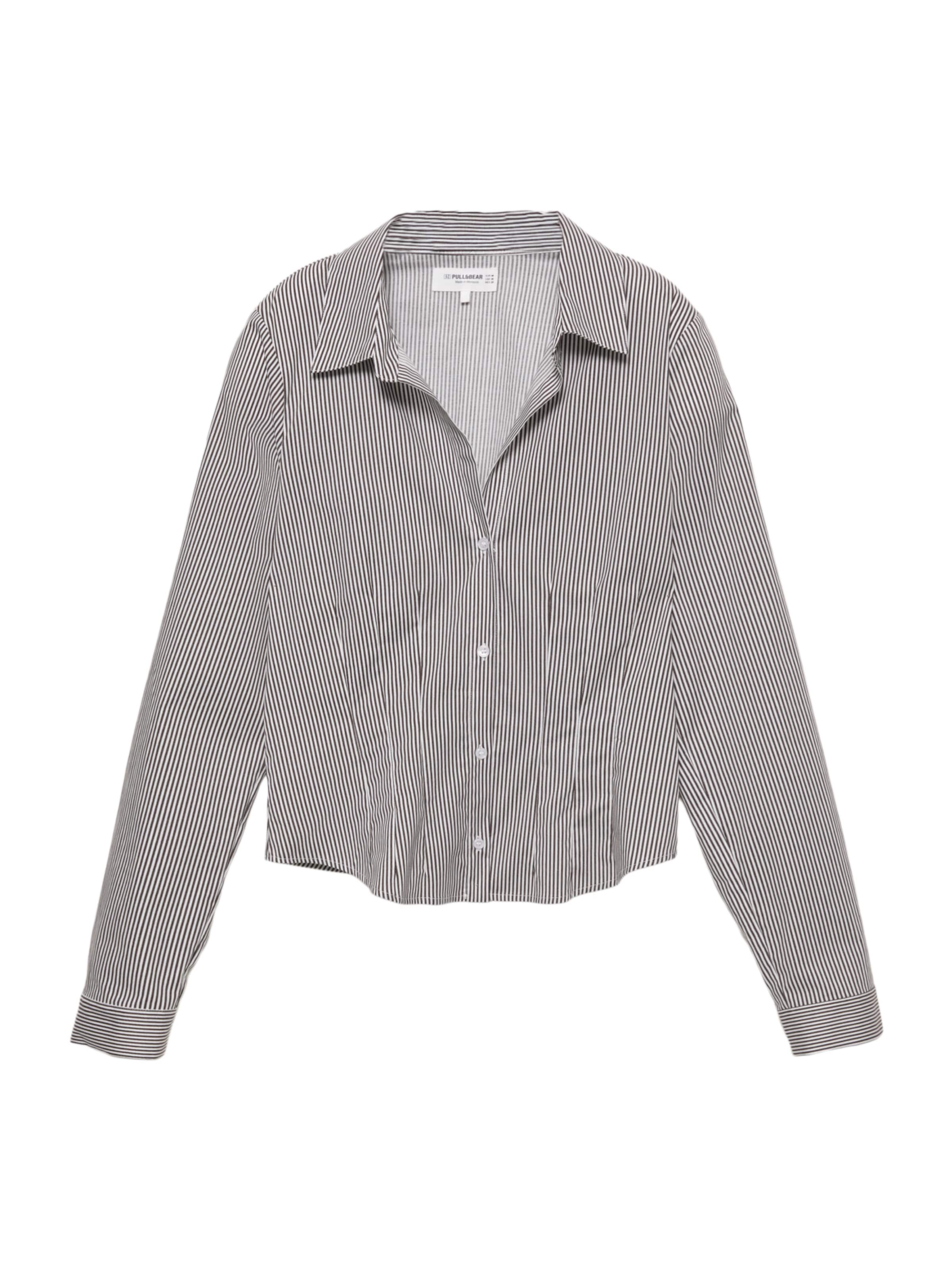 Pull&Bear Bluzka w kolorze brązowy: przód