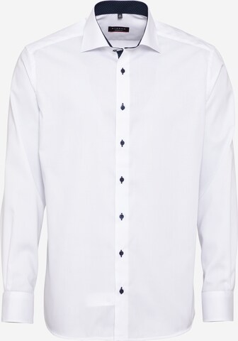 Chemise business ETERNA en blanc : devant