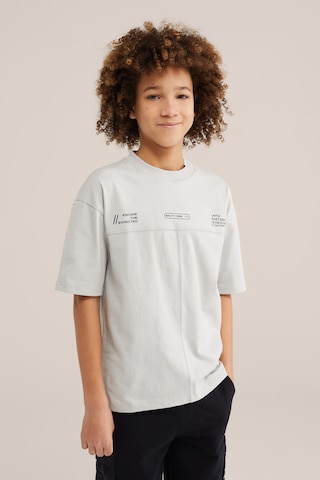 T-Shirt WE Fashion en gris : devant
