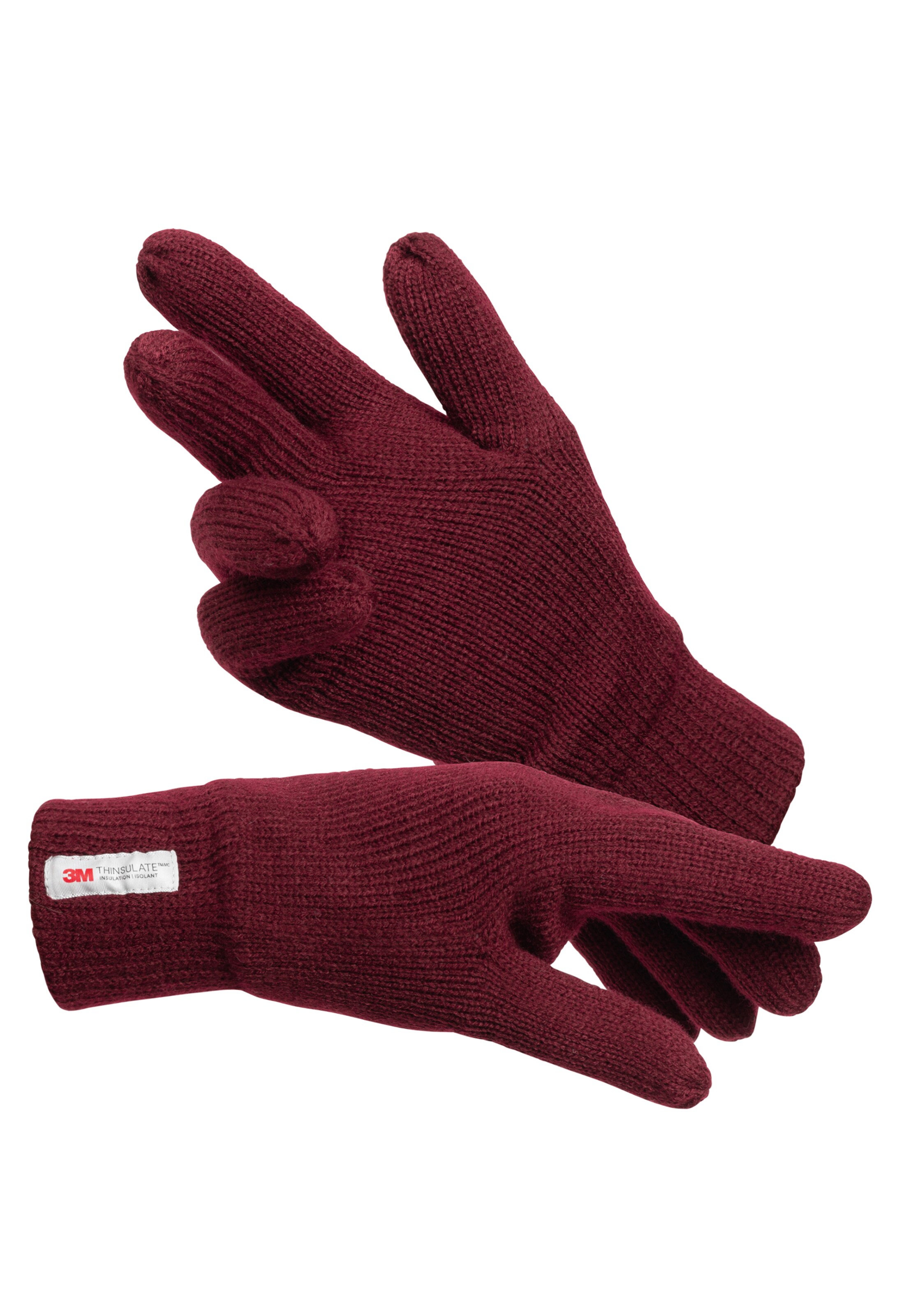 INDICODE JEANS Full Finger Gloves 'Jason' in Red