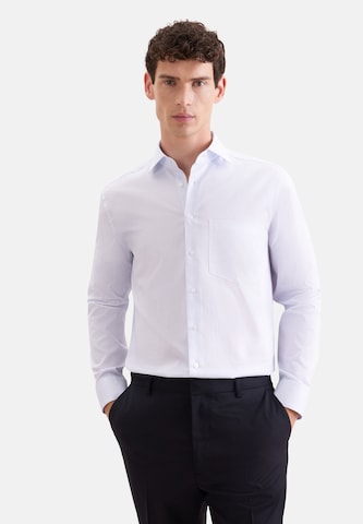 Coupe regular Chemise business SEIDENSTICKER en bleu : devant