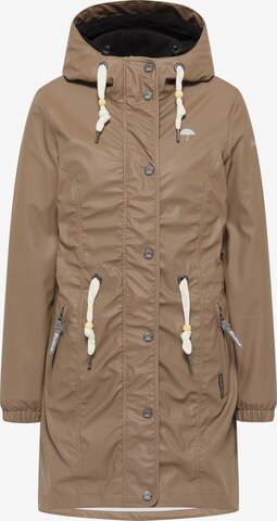 Schmuddelwedda Raincoat in Brown: front