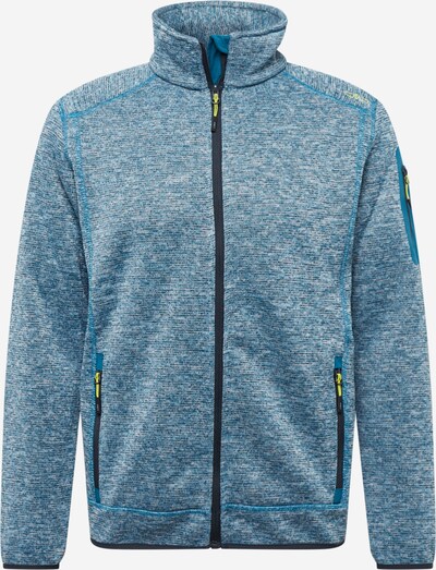 CMP Funktionsfleecejacke in azur / blaumeliert / gelb, Produktansicht