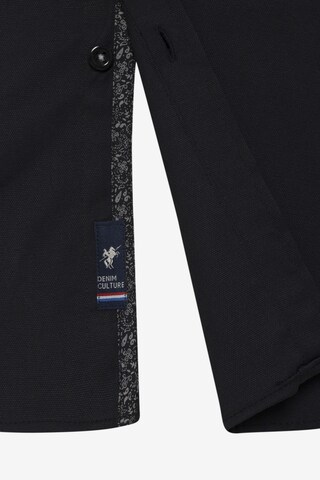 DENIM CULTURE Regular fit Button Up Shirt 'MAURO' in Black