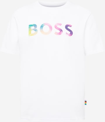 BOSS Orange - Camiseta 'Love' en blanco: frente