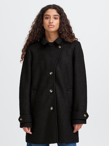 ICHI Between-Seasons Coat 'IHSTIPA' in Black: front