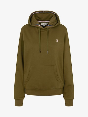 U.S. POLO ASSN. Sweatshirt ' Aba ' in Groen: voorkant