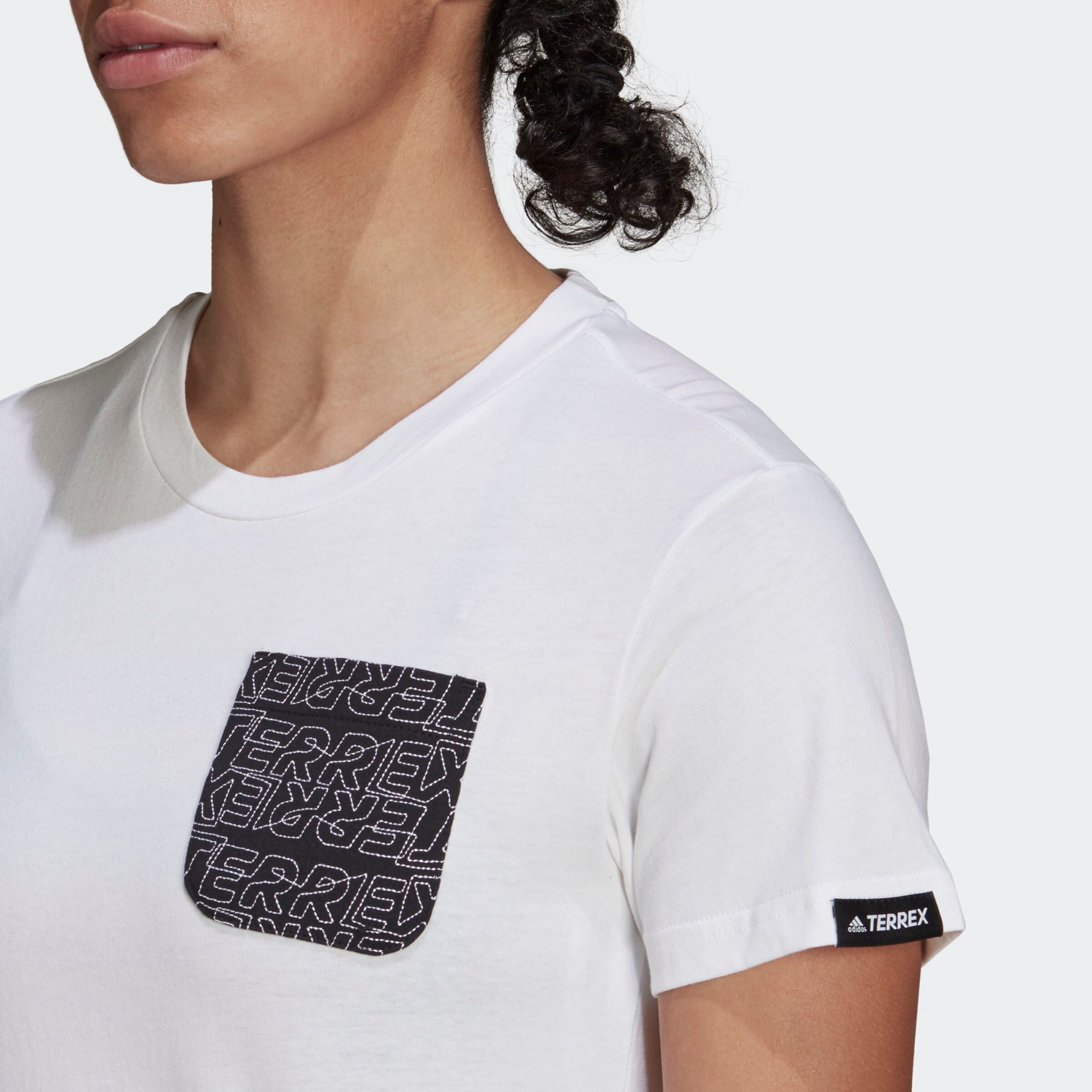 Sport T-shirt fonctionnel adidas Terrex en Blanc 