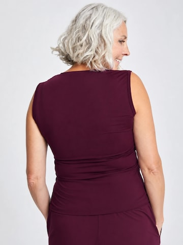SPORTKIND Sporttop 'Loose Fit V-Neck'‌‌ in Rot