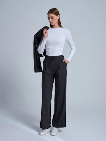 Wide Leg Pantalon Dilvin en gris