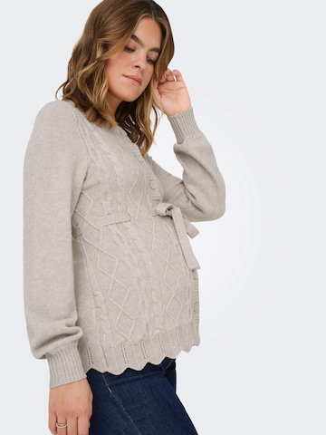 Only Maternity Knit cardigan 'OLMKALLU' in Grey