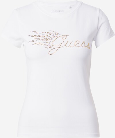 GUESS T-shirt en or / argent / blanc, Vue avec produit