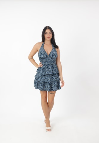 Elara Zomerjurk in Blauw: voorkant