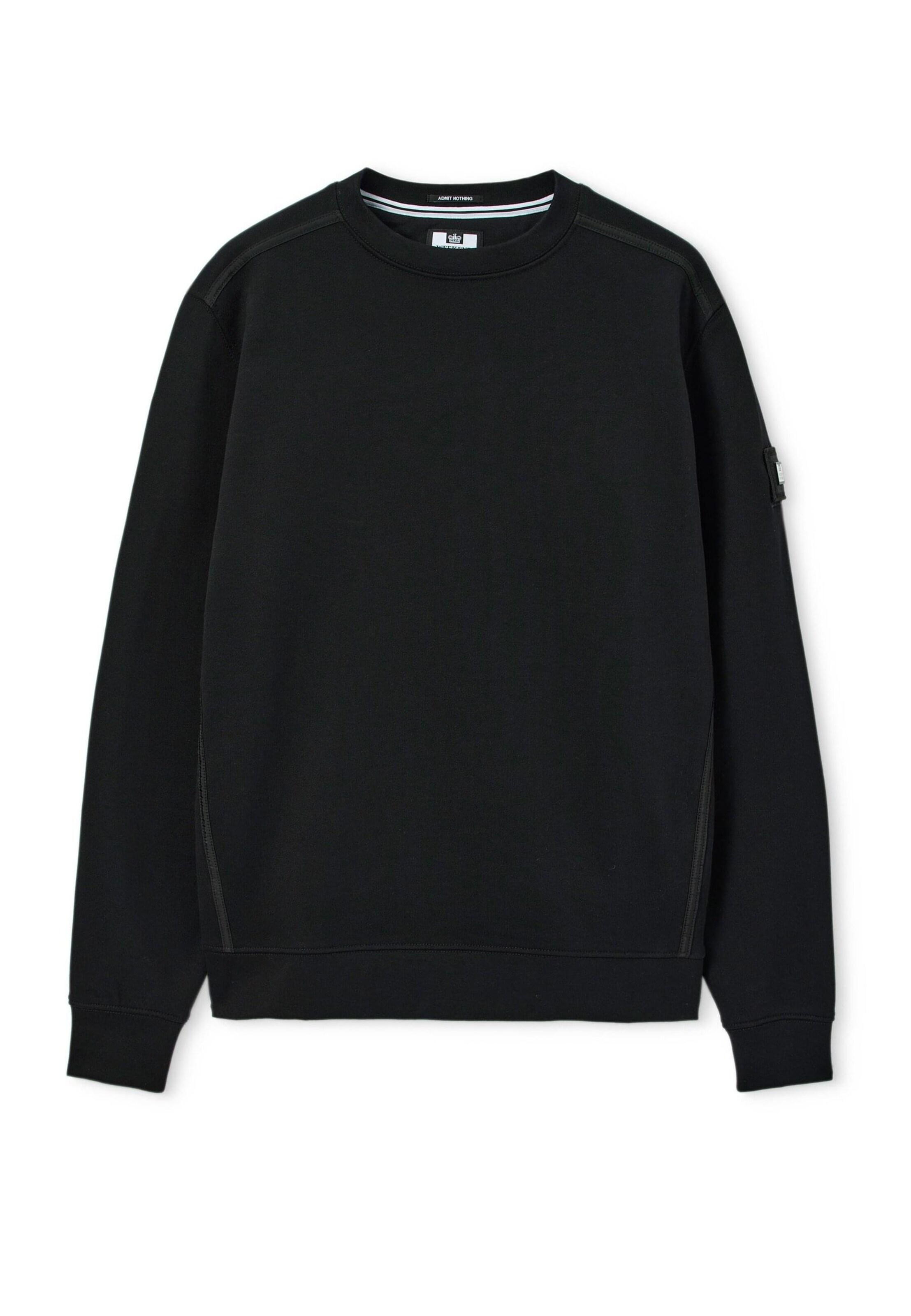 Weekend Offender Sweatshirt 'Thunder' in Schwarz: Vorderseite