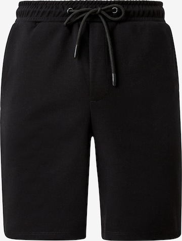 QS Regular Панталон в черно: отпред