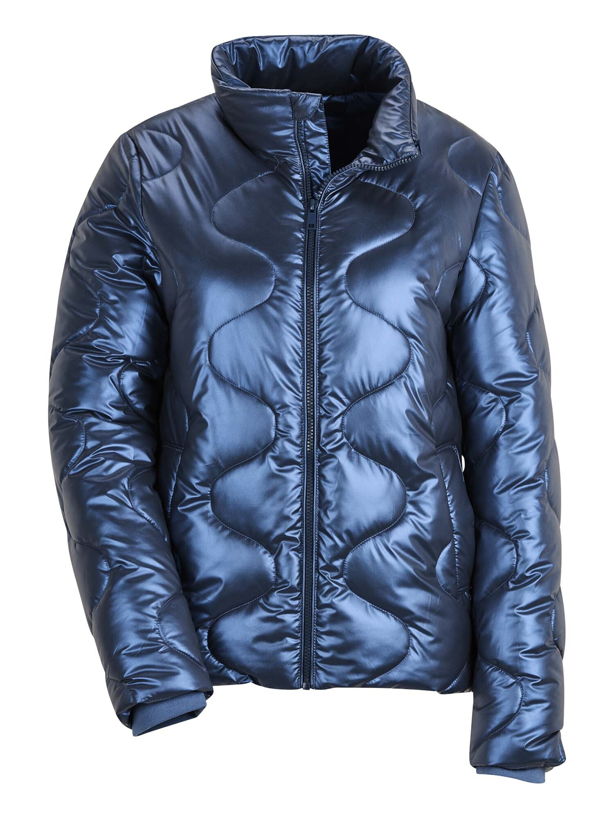 Veste d’hiver MADELEINE en bleu : devant