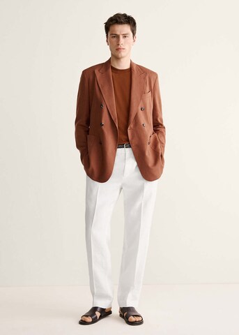 MANGO MAN Regular fit Suit Jacket 'Selection' in Orange