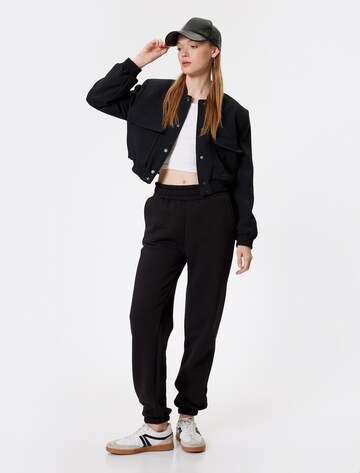 Koton Tapered Trousers in Black