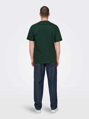 Only & Sons Tričko 'Fred' - Zelená