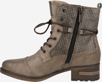 MUSTANG Lace-Up Ankle Boots in Grey