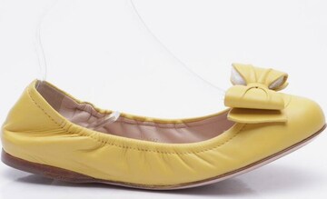 Miu Miu Flats & Loafers in 38 in Yellow: front