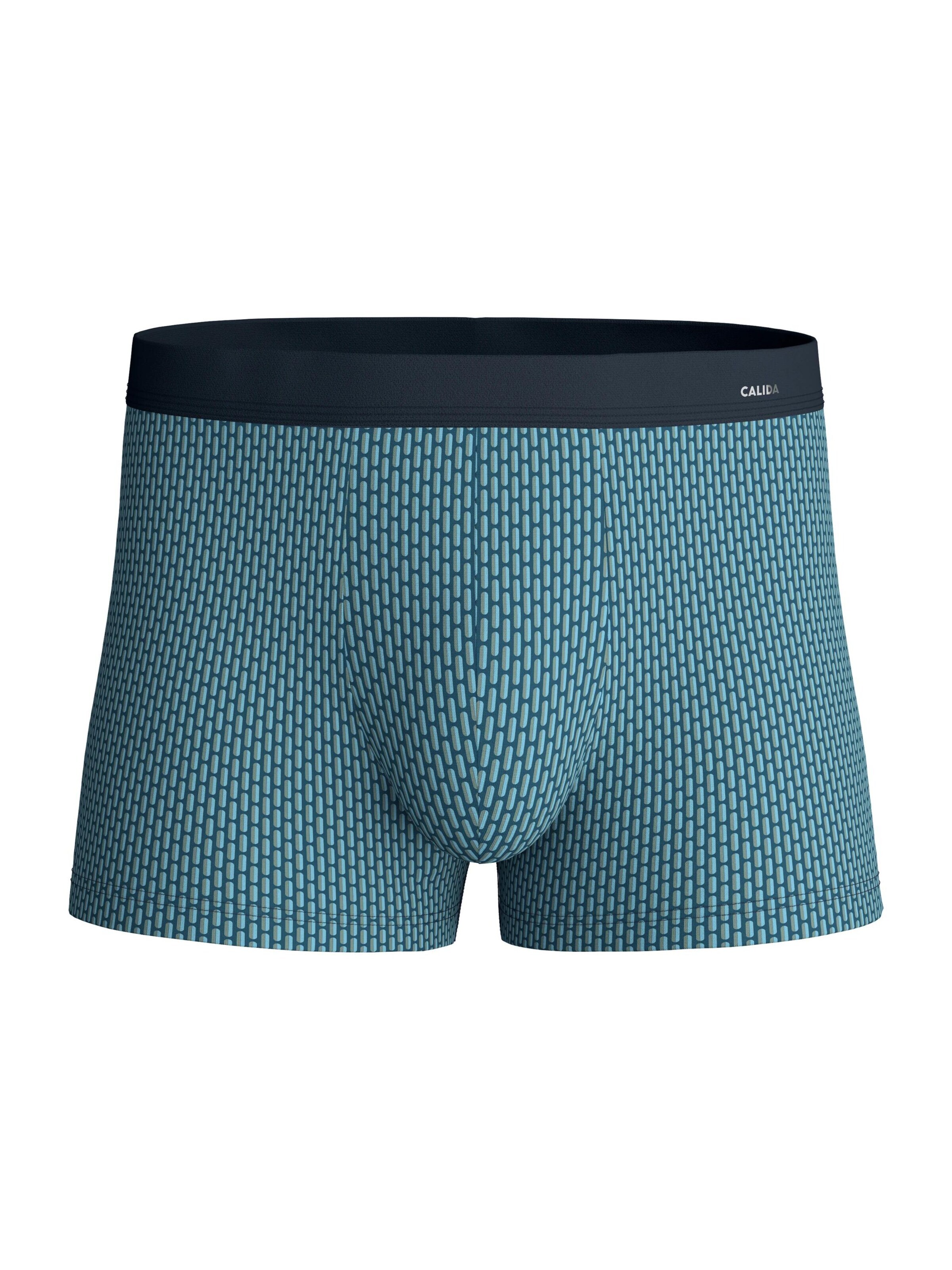 CALIDA Boxer shorts 'Cotton Code Design' in Blue: front
