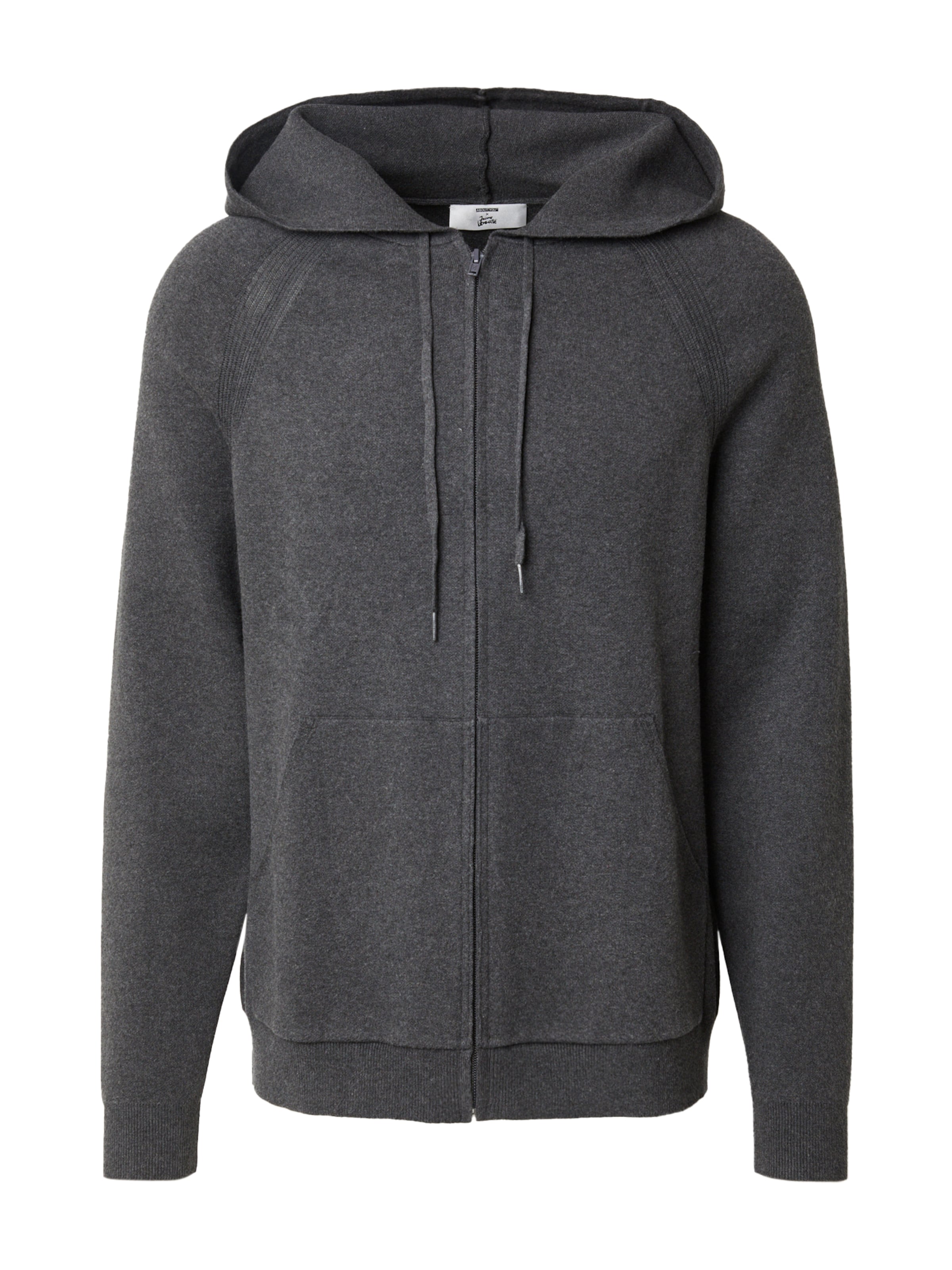ABOUT YOU x Jaime Lorente Strickjacke 'Jasper' in Grau: Vorderseite