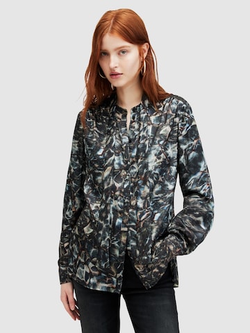 AllSaints Bluse 'TONI CALADESI' (GOTS) in Blau: Vorderseite