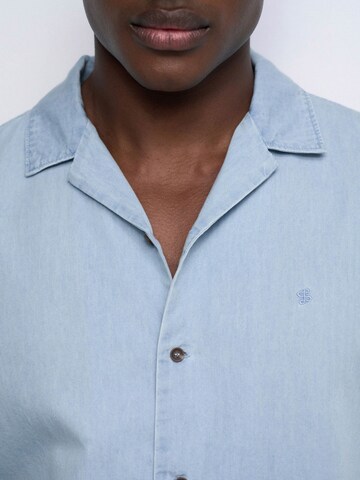 Salsa Jeans Regular fit Overhemd in Blauw