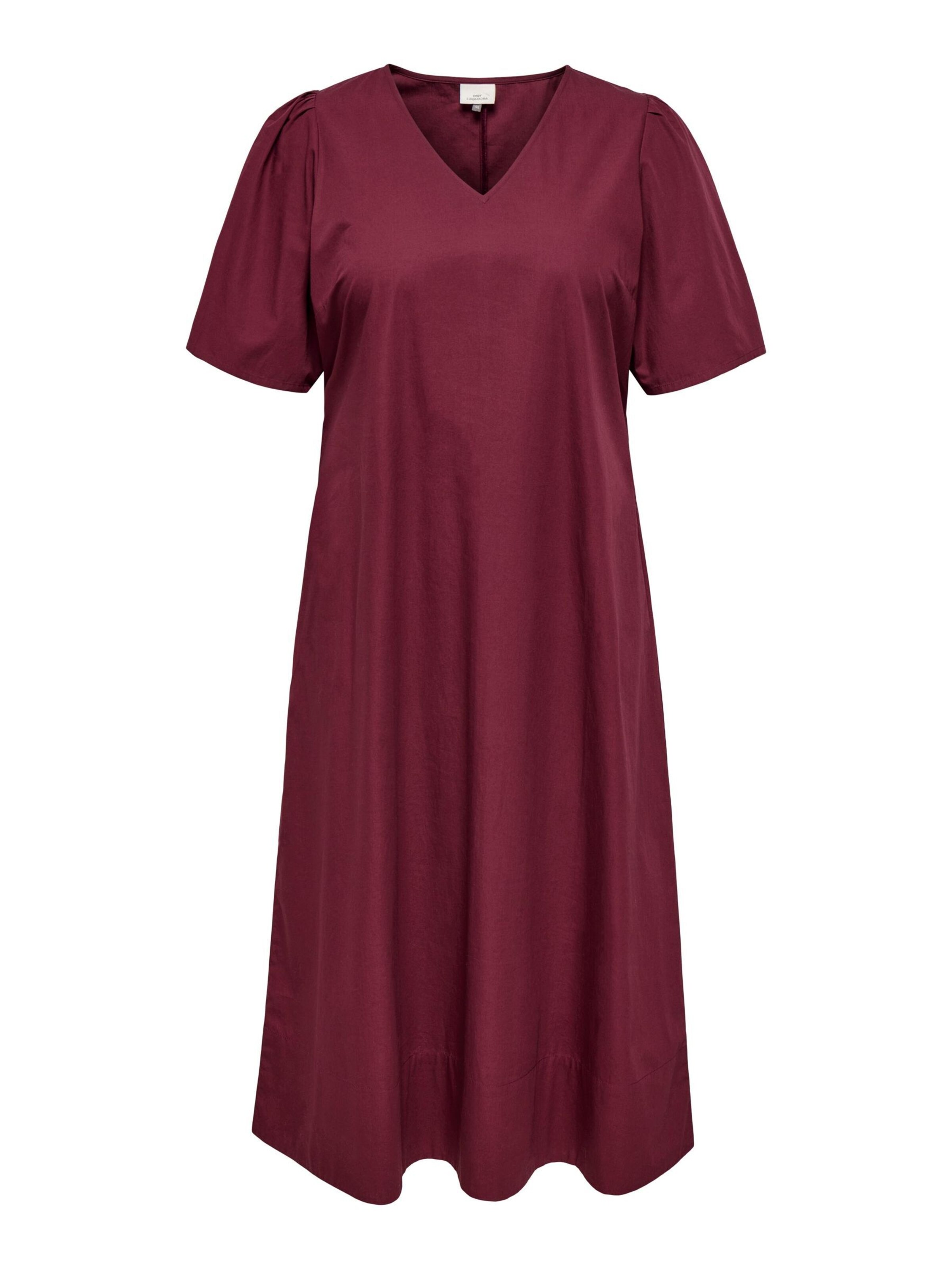 ONLY Carmakoma Kjole 'Lina' i purpur, Produktvisning