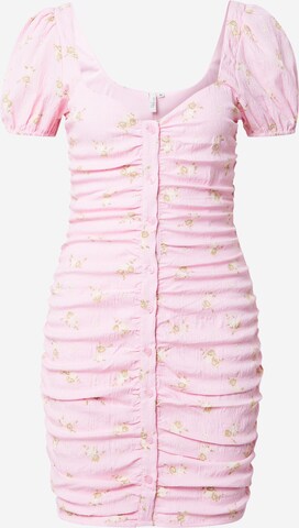 Robe-chemise NLY by Nelly en rose : devant