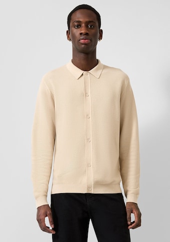 Vestes en maille QS en beige : devant