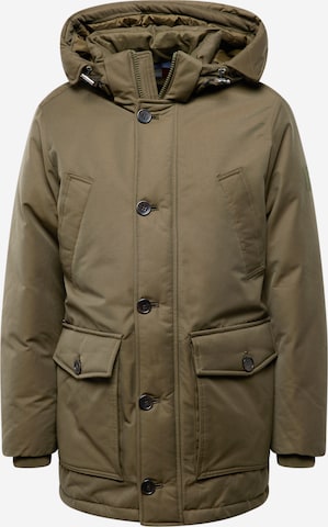 TOMMY HILFIGER Winterparka 'ROCKIE' in Groen: voorkant