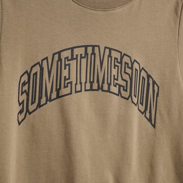 SOMETIME SOON - Camiseta 'Ocean' en marrón