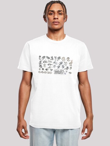 F4NT4STIC Shirt 'Tom und Jerry Cartoon Dept Jerry' in White: front