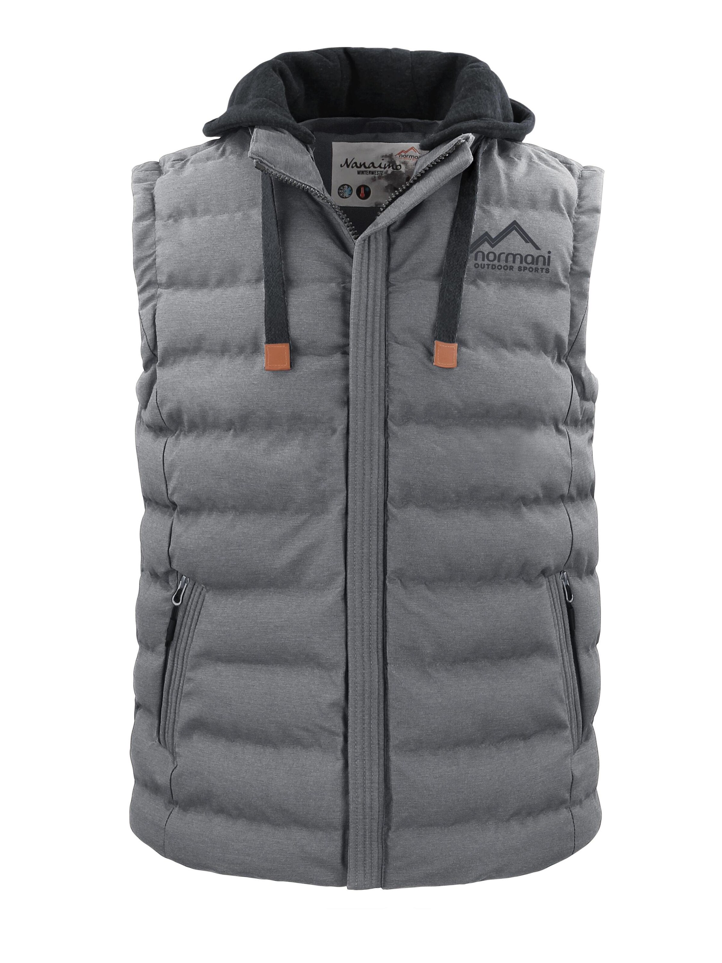 Gilet de sport 'Nanaimo' normani en gris : devant