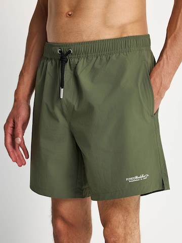 Pantaloncini da bagno di Funky Buddha in verde