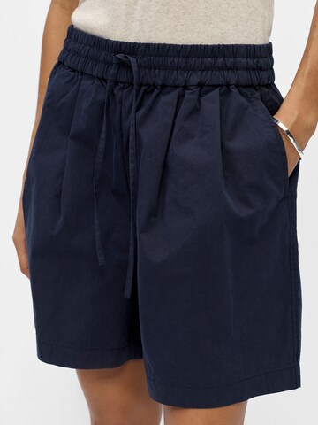 OBJECT Loosefit Bandplooibroek 'OBJBerta' in Blauw