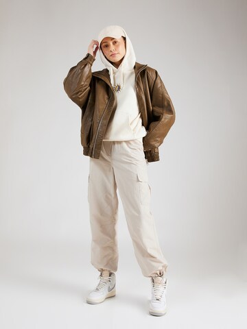 Iriedaily - Sweatshirt 'Ying Sun' em branco