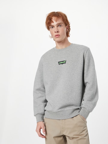 LEVI'S ® Sweatshirt 'Standard Graphic Crew' in Grijs: voorkant