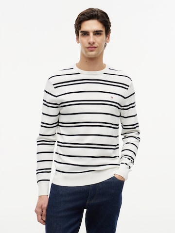TOMMY HILFIGER Свитер 'ESSENTIAL' в Белый: спереди