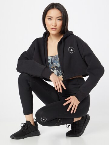 ADIDAS BY STELLA MCCARTNEY Athletic Zip-Up Hoodie in Black