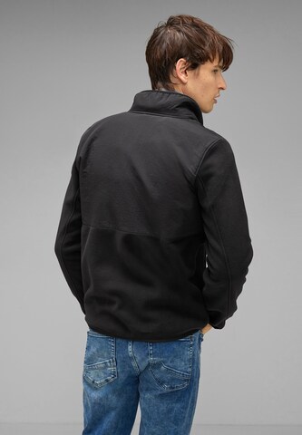 Street One MEN Fleece Jacket in Black