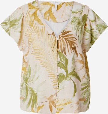 OBJECT Blus 'Chang' i beige: framsida